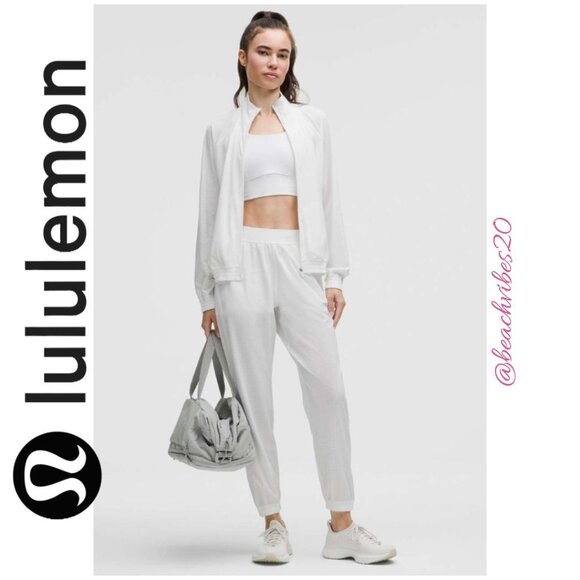 LULULEMON ATHLETICA Adapted State Perforated High-Rise Jogger White 8 NWT - Picture 1 of 7